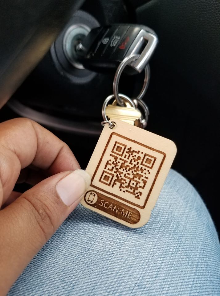 QR Code Voice Recorded Keychain – Stamps of Love, LLC