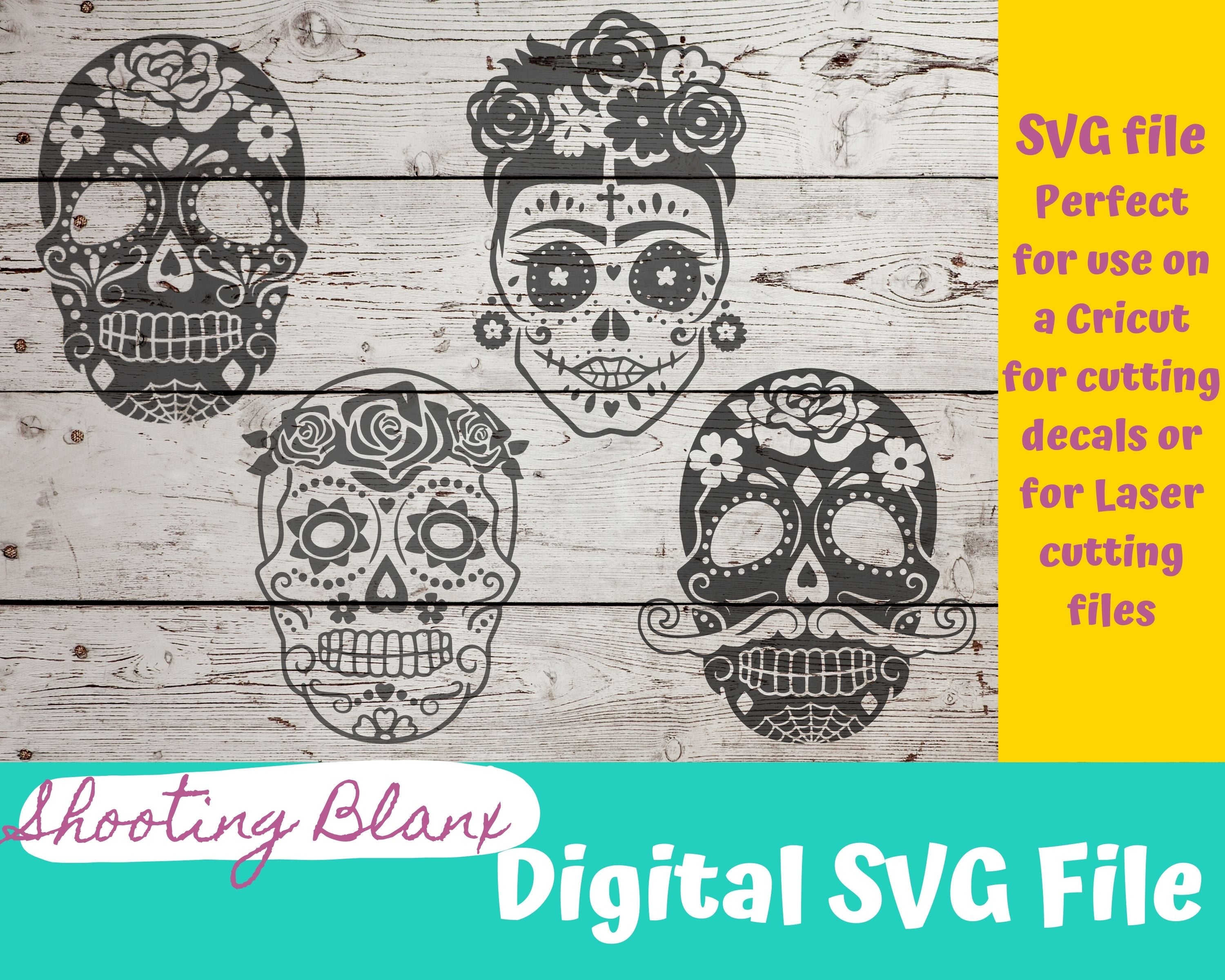 Sugar Skull Svg, Sugar Skulls Svg