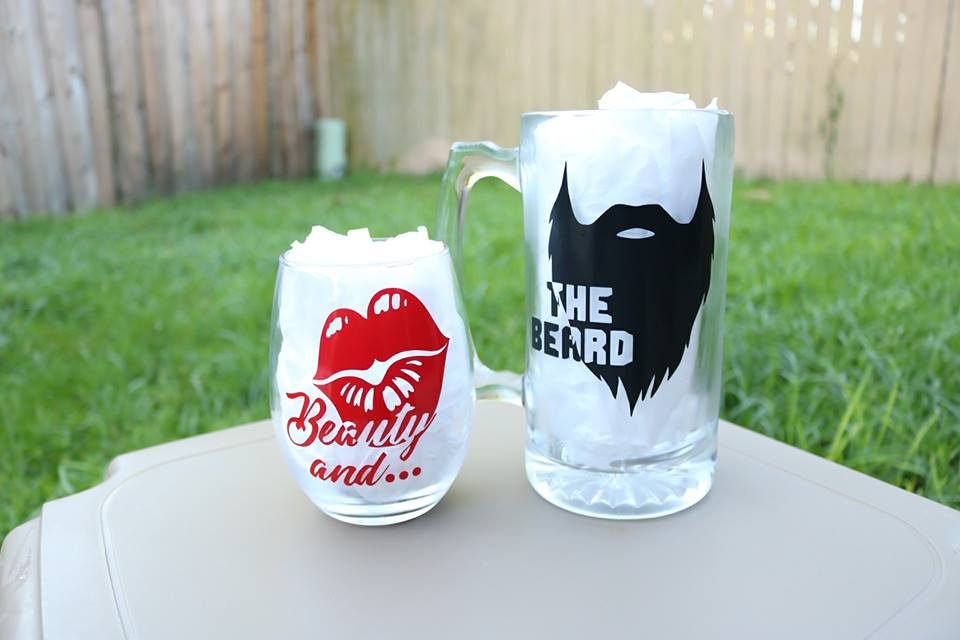 Beauty and The Beast (beard), Couple gift, matching cups, Gift for her –  CCCreationz