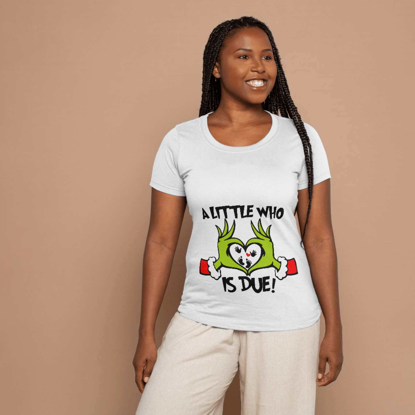 Grinch Baby Shirt & Nightmare Before Christmas SVG Layered File/PNG - Cricut - Digital File - Pregnant - Pregnancy Baby bump - Announcement