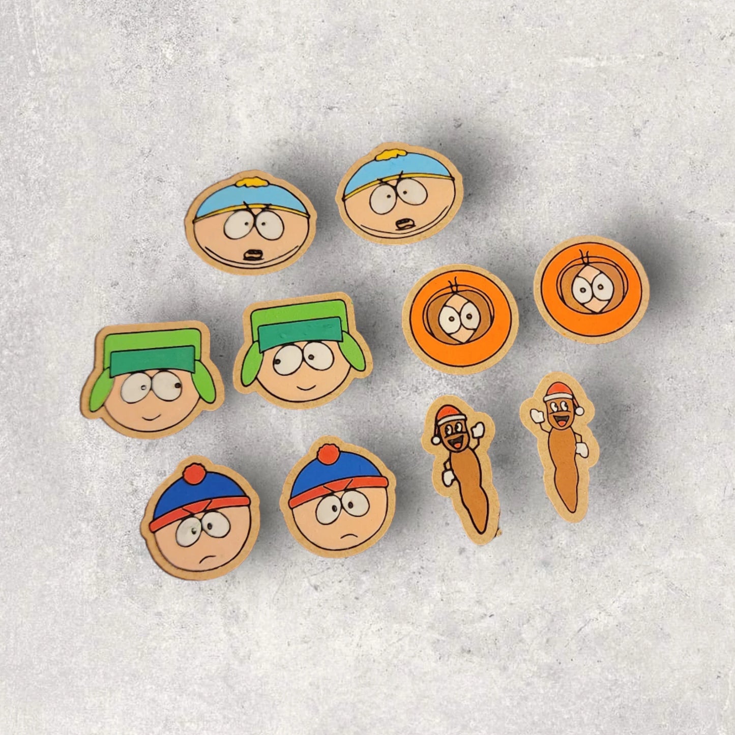 South Park Cartoon Laser Cut Earrings Bundle/ SCORE lines for faster Laser time (Copy)