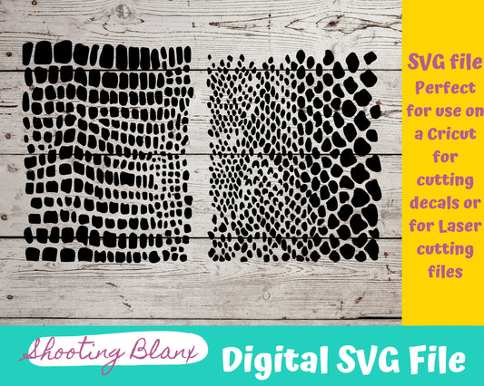 Reptile Pattern SVG files perfect for Cricut, Cameo, or Silhouette also for laser engraving Glowforge, snake, print, tumbler