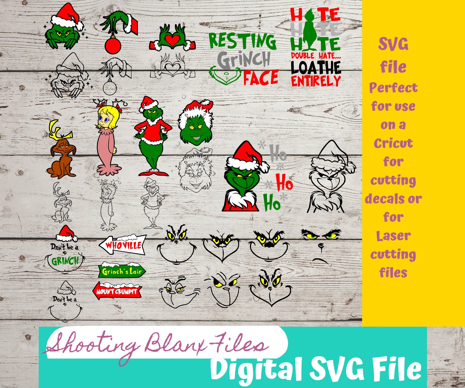 Merry Christmas SVG  Cutting Board SVG Laser Cut Files